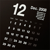 ブラックデザイン2009年の年賀状