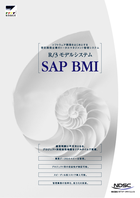 NTTデータ SAP A4製品パンフレット プレゼン案