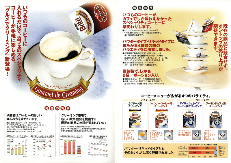NTTデータ　SAP　A4製品パンフレット　中面見開き