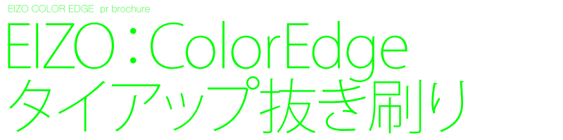 広報誌　デザイン制作　EIZO　ColorEdge　カメラ雑誌タイアップ抜き刷り小冊子　Black design