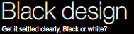 ブラック　デザイン Blackdesign